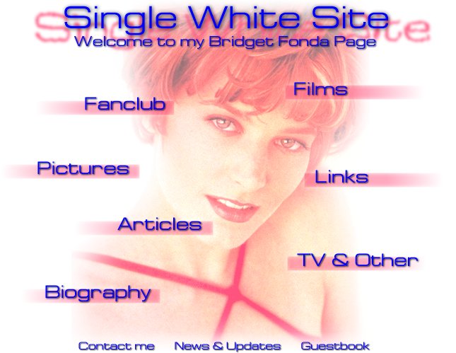 Single White Site - Main Menu